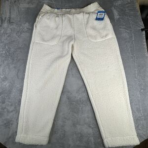 Columbia Teddy Sherpa Pants Womens 1X Ivory‎ 38x30 Sweatpants West Bend New $100